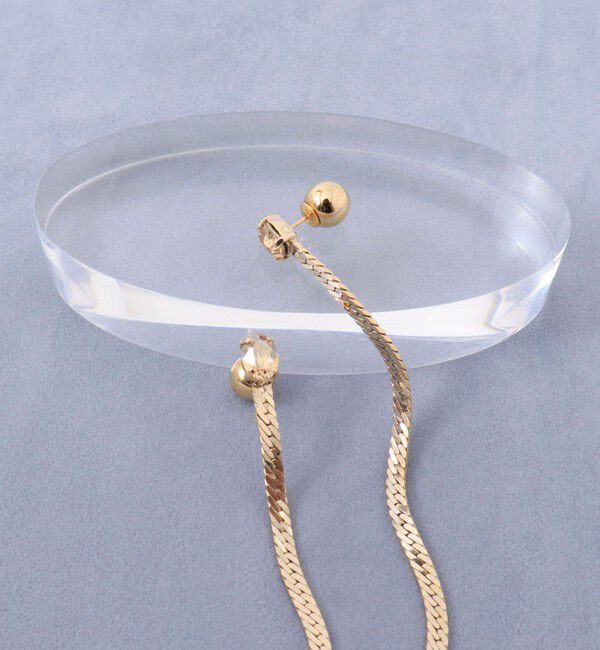 grace grace「【grace grace/グラスグラス】【PR林☆別注アイテム】ビジューロングピアス」|ピアス|