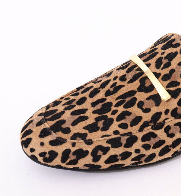 NOLLEY'S「レオパードスエードスリッパローファー」|ローファー|