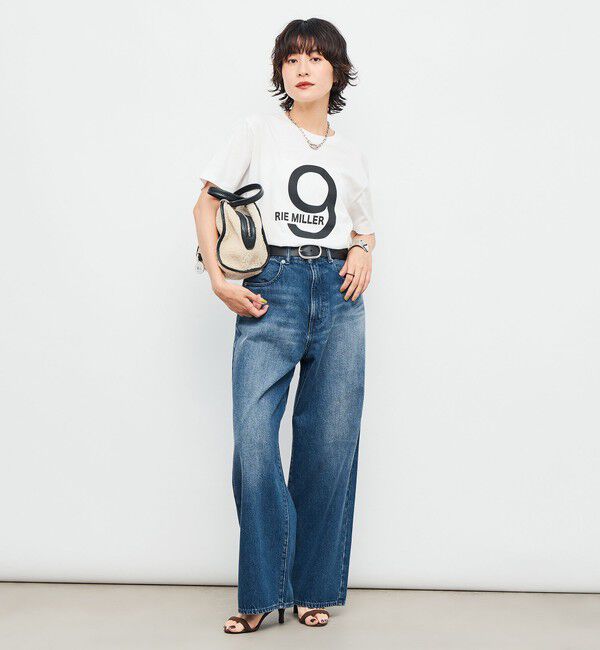 Rie Miller「【RM denim】ソフトルーズストレートデニム」|デニム|