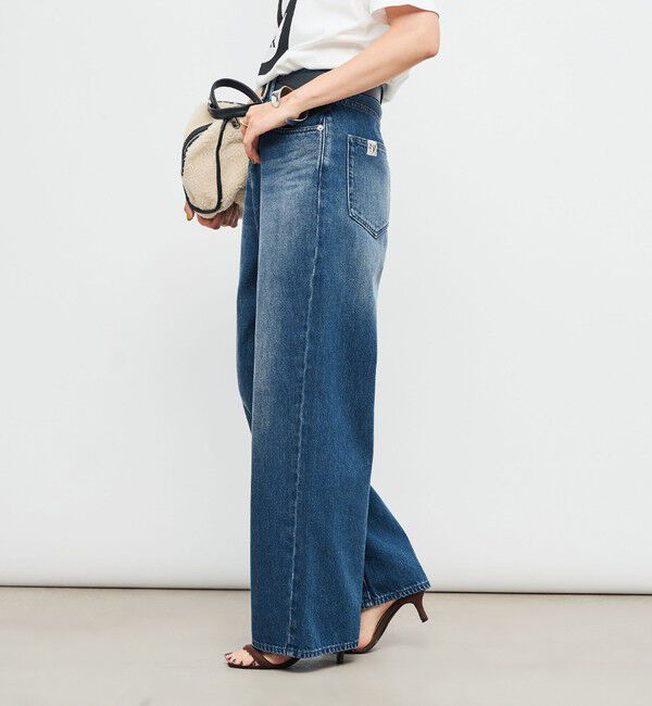 Rie Miller「【RM denim】ソフトルーズストレートデニム」|デニム|