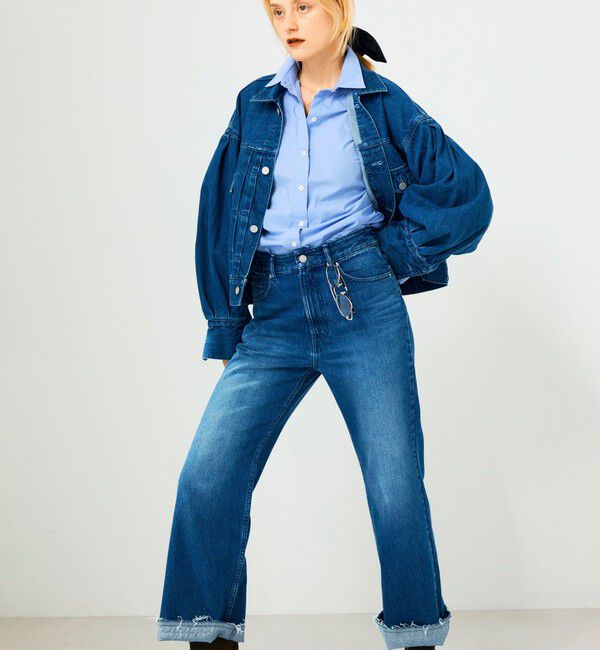 Rie Miller「【RM denim】袖ボリュームGジャン」|デニムジャケット|