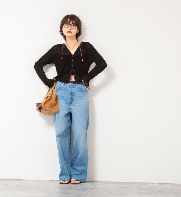 NOLLEY'S「フロッキーチュールカーディガン」|カーディガン|