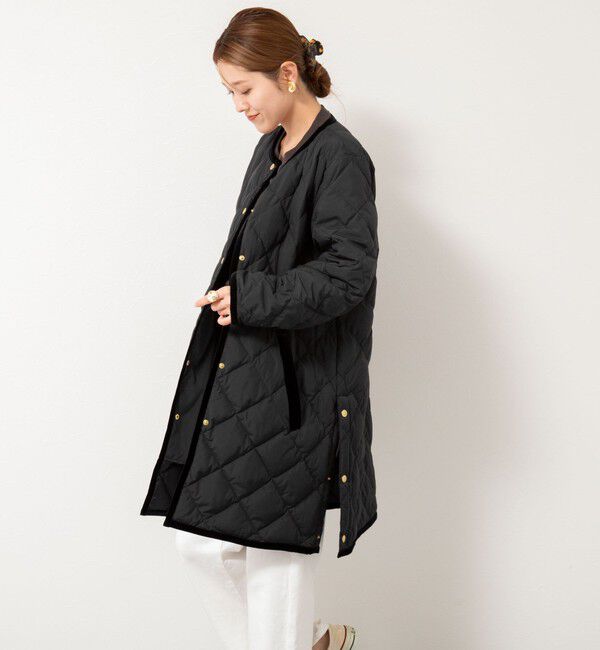 NOLLEY'S「【TAION&times;LIMONTA】別注ベロアパイピングロングダウン」|ダウン|