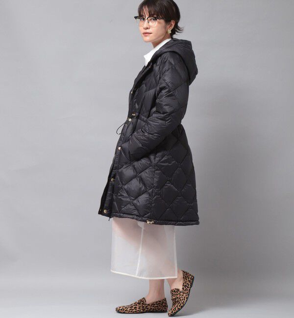 NOLLEY'S「【TAION/タイオン】別注ミドル丈Aラインフードダウン」|ダウン|