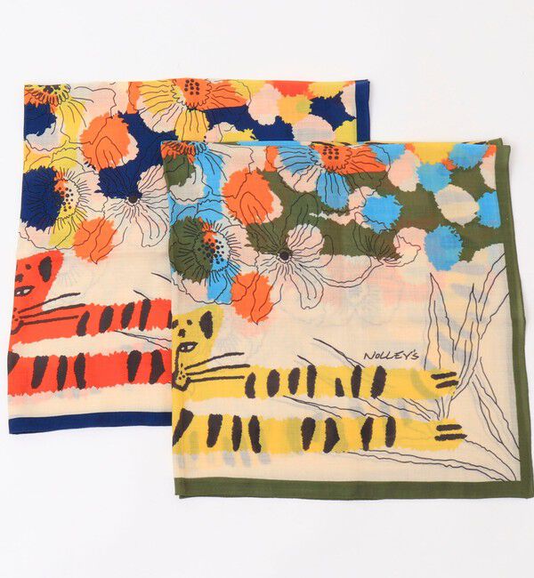 NOLLEY'S「W/Sプリントストール」|ストール|