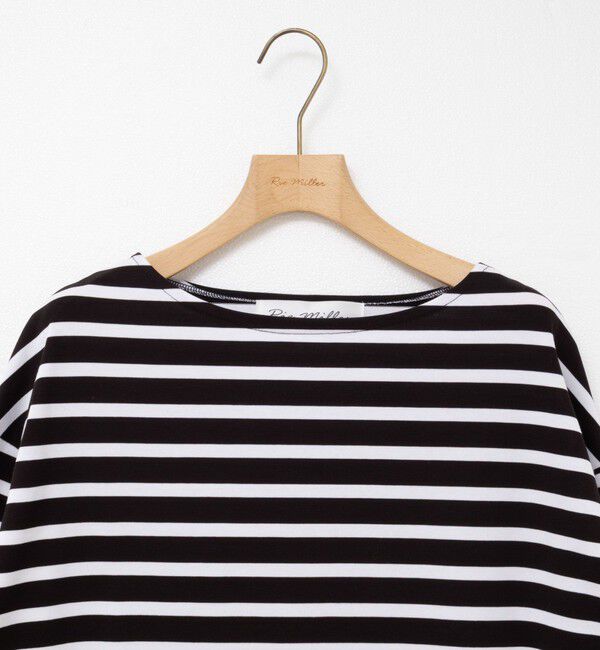 Rie Miller「BIGマリンボーダーボートネックプルオーバーカットソー」|Tシャツ・カットソー|