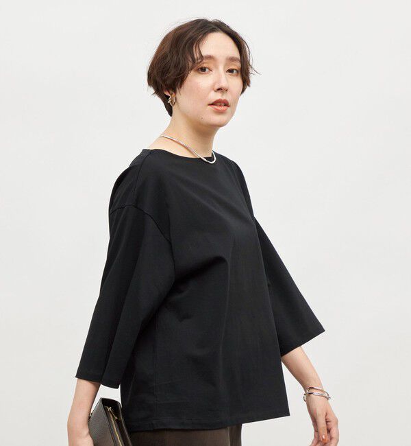 NOLLEY'S「【MD 二見☆別注】oversized cotton T-shirt」|Tシャツ・カットソー|ブラック