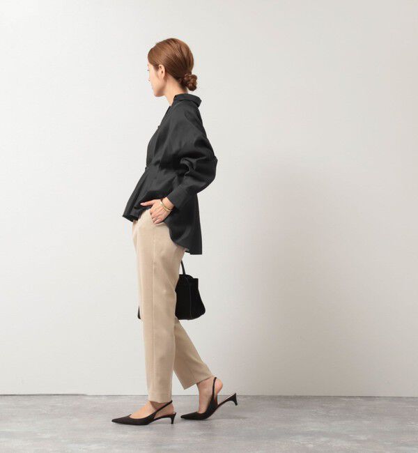 NOLLEY'S「【追加】ウォッシャブルシアースキッパータックブラウス」|シャツ・ブラウス|