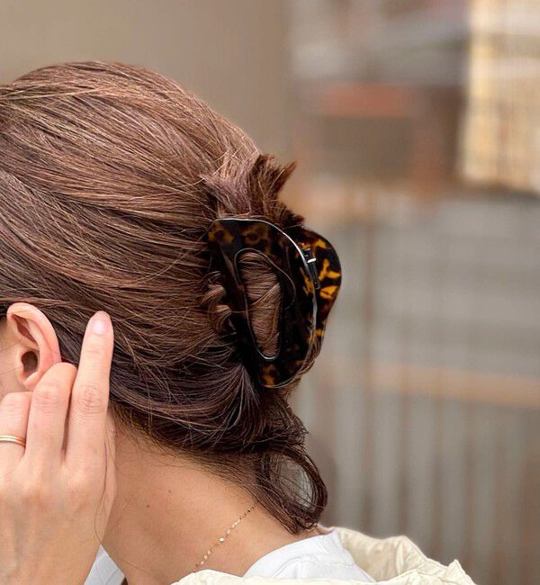 NOLLEY'S「【NOLLEYS GOODS】 レオパード柄オープンクリップ」|ヘアバンド|