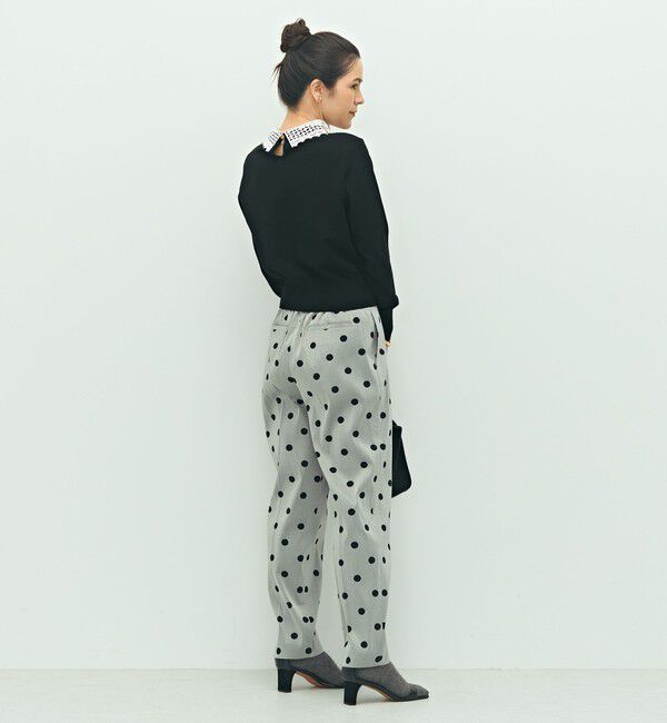 NOLLEY'S「《手洗い可能》襟レース2WAYプルオーバーニット」|ニット・セーター|