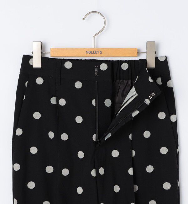 NOLLEY'S「ウォッシャブルストレッチドットジャガードテーパードパンツ」|その他|