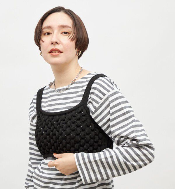 Laraaji「《手洗い可能》3D柄ビスチェ」|ニット・セーター|