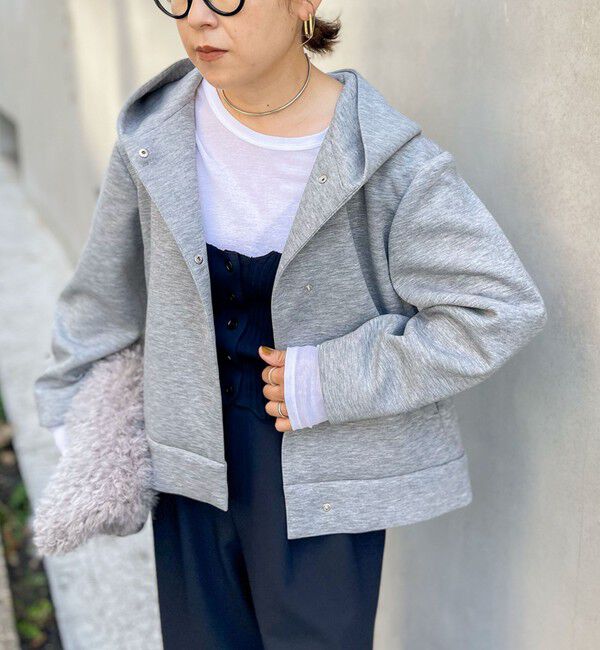 NOLLEY'S「《セットアップ対応》ウォッシャブルエアボールフードブルゾン」|ブルゾン・スタジャン|