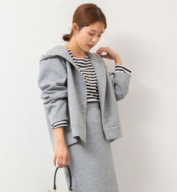 NOLLEY'S「《セットアップ対応》ウォッシャブルエアボールフードブルゾン」|ブルゾン・スタジャン|