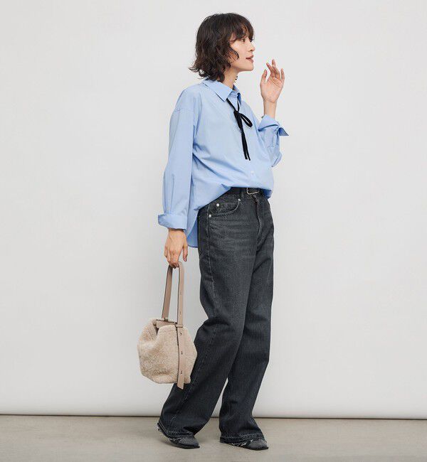 NOLLEY'S「ウォッシャブルリボン付きシャツ」|シャツ・ブラウス|