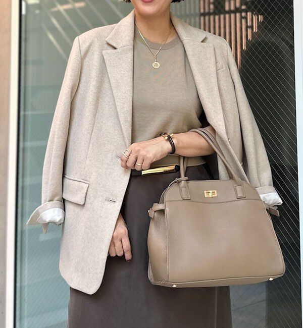 NOLLEY'S sophi「《アンサンブル対応》《手洗い可能》ウール100％5分袖プルオーバーニット」|ニット・セーター|