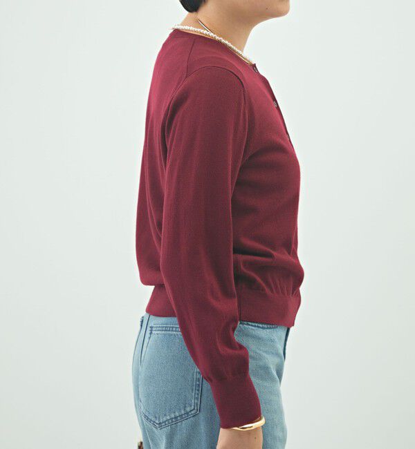 NOLLEY'S sophi「《アンサンブル対応》《手洗い可能》ウール100クルーネックカーディガン」|カーディガン|