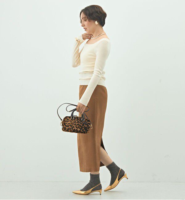 NOLLEY'S sophi「【WEB限定カラーあり】総針スクエアネックプルオーバーニット」|ニット・セーター|