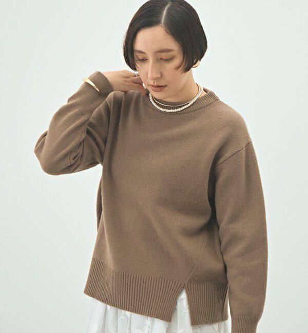 NOLLEY'S「5Gノアリスクルーネックプルオーバーニット」|ニット・セーター|