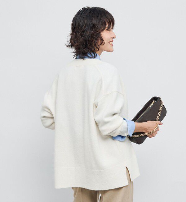 NOLLEY'S「5GノアリスゆったりVネックカーディガン」|カーディガン|