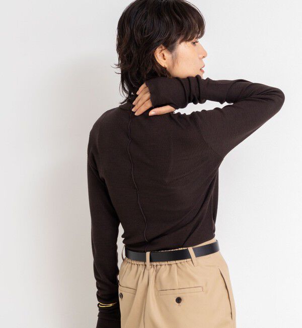 NOLLEY'S「MY STANDARD ウォッシャブルリブタートルネック」|Tシャツ・カットソー|