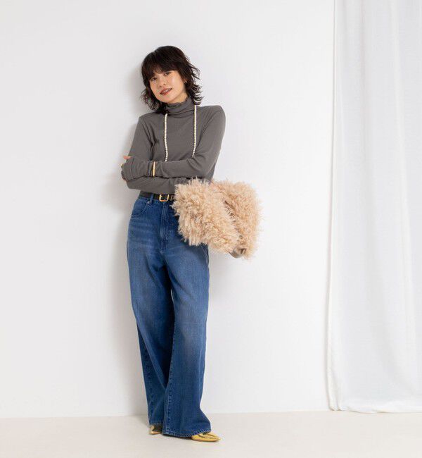 NOLLEY'S「MY STANDARD ウォッシャブルリブタートルネック」|Tシャツ・カットソー|