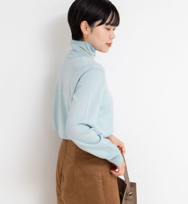 NOLLEY'S sophi「《手洗い可能》18Gウール100%ハイネックプルオーバー」|ニット・セーター|