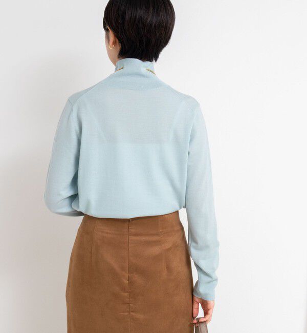 NOLLEY'S sophi「《手洗い可能》18Gウール100%ハイネックプルオーバー」|ニット・セーター|