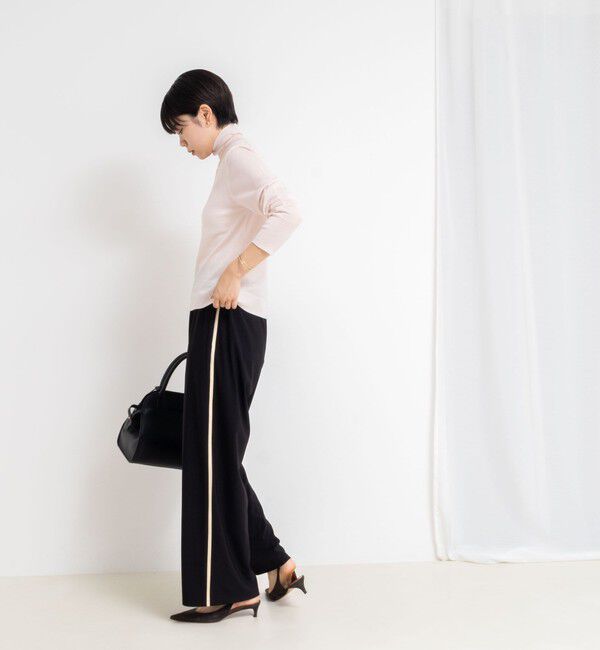 NOLLEY'S sophi「《手洗い可能》18Gウール100%ハイネックプルオーバー」|ニット・セーター|