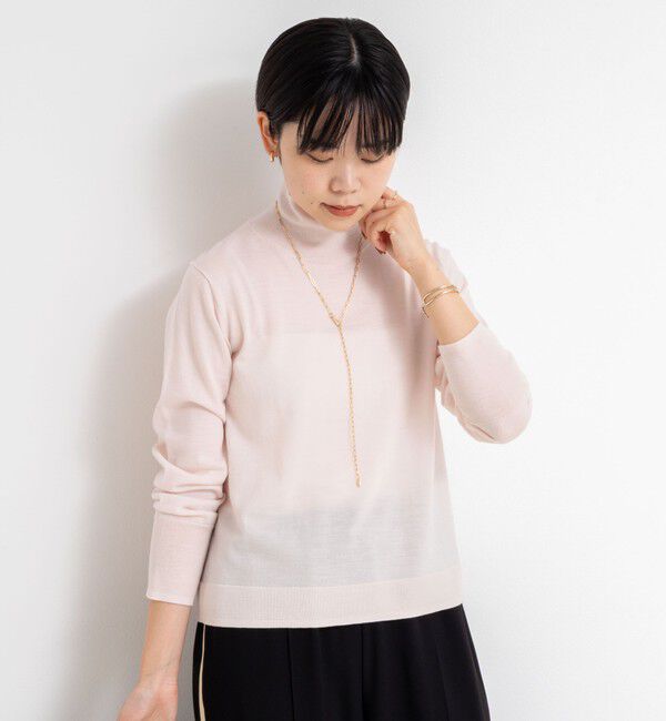 NOLLEY'S sophi「《手洗い可能》18Gウール100%ハイネックプルオーバー」|ニット・セーター|