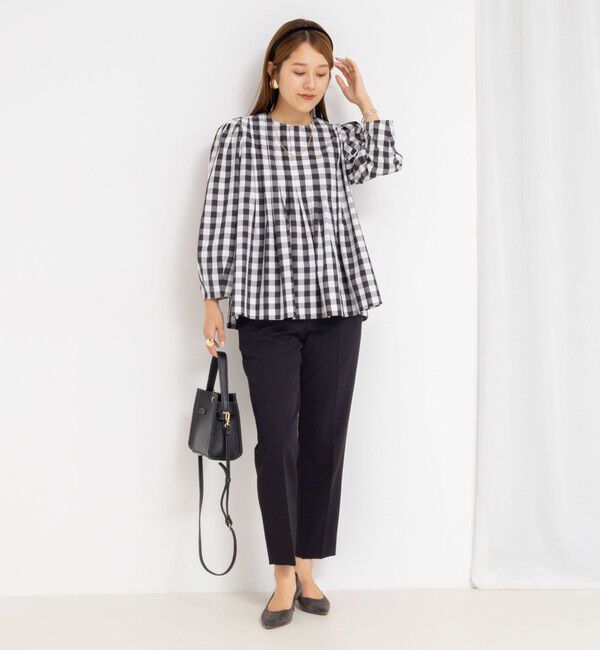 NOLLEY'S「ウォッシャブルタックフレアーブラウス」|シャツ・ブラウス|