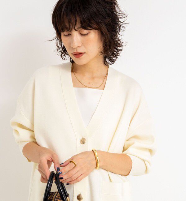 NOLLEY'S sophi「《手洗い可能》総針ビックVネックカーディガン」|カーディガン|