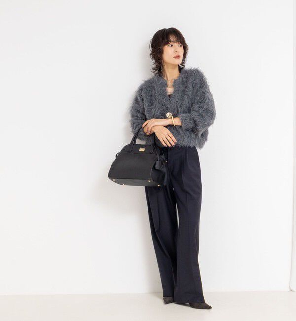 NOLLEY'S sophi「《手洗い可能》カール起毛ショートカーディガン」|カーディガン|