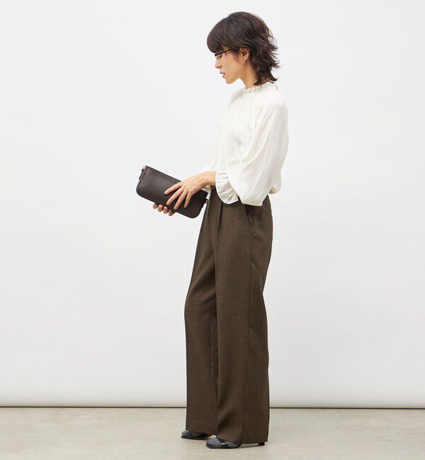 NOLLEY'S「ウォッシャブル2WAY割繊衿フリルブラウス」|シャツ・ブラウス|