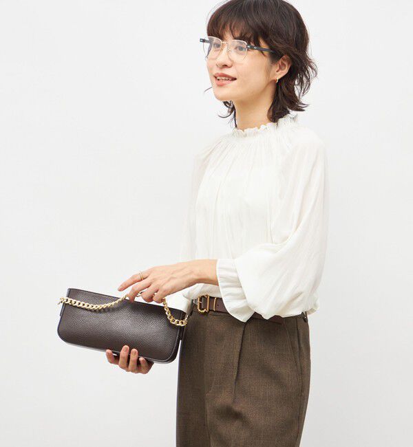 NOLLEY'S「ウォッシャブル2WAY割繊衿フリルブラウス」|シャツ・ブラウス|