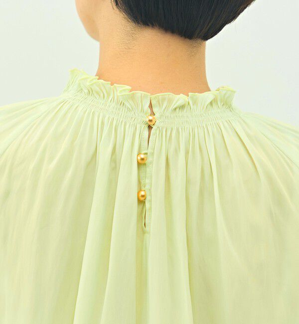 NOLLEY'S「ウォッシャブル2WAY割繊衿フリルブラウス」|シャツ・ブラウス|
