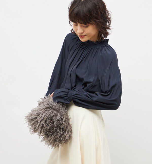 NOLLEY'S「ウォッシャブル2WAY割繊衿フリルブラウス」|シャツ・ブラウス|