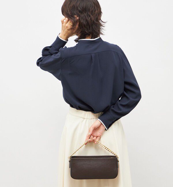 NOLLEY'S「ウォッシャブルストレッチジョーゼットボウタイ風ブラウス」|シャツ・ブラウス|