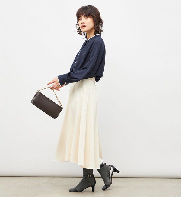 NOLLEY'S「ウォッシャブルストレッチジョーゼットボウタイ風ブラウス」|シャツ・ブラウス|