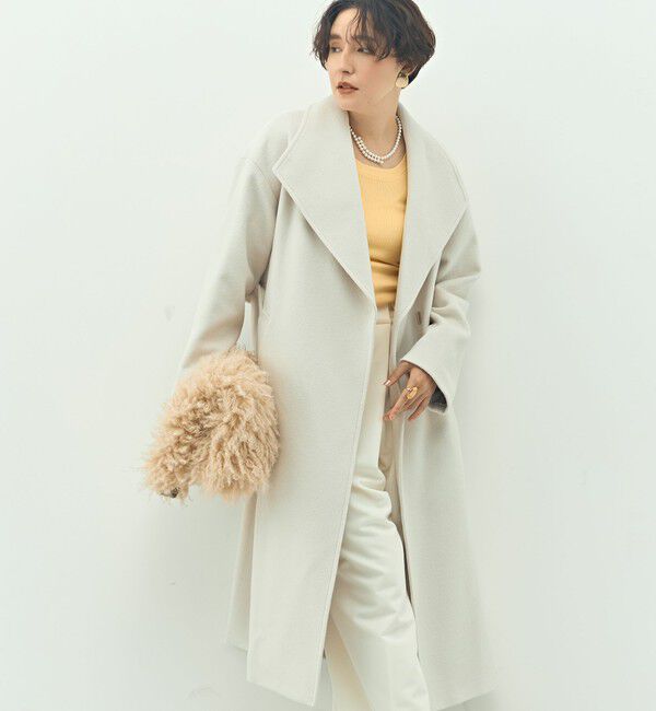 NOLLEY'S sophi「【一部WEB限定色】アンゴラビーバーベルテッドロングコート」|その他|