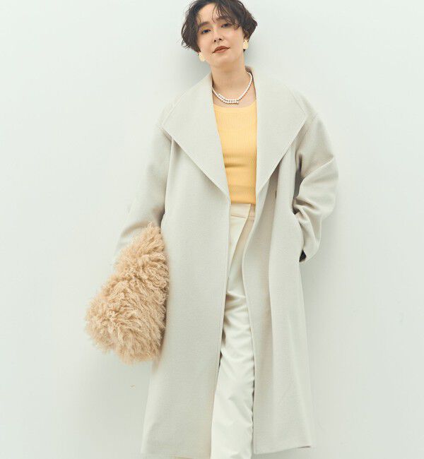 NOLLEY'S sophi「【一部WEB限定色】アンゴラビーバーベルテッドロングコート」|その他|
