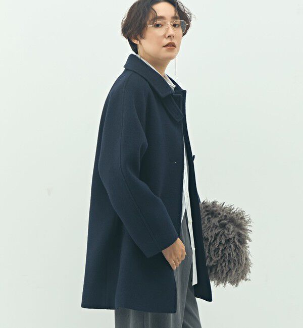 NOLLEY'S sophi「ステンカラー2WAYハーフコート」|ステンカラーコート|