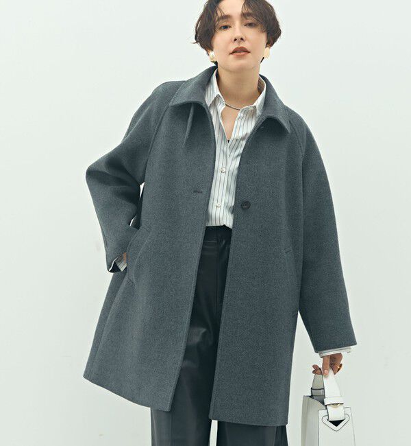 NOLLEY'S sophi「ステンカラー2WAYハーフコート」|ステンカラーコート|