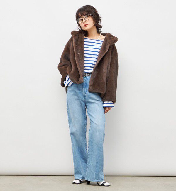 NOLLEY'S sophi「ECOPELフェイクファーショートコート」|その他|