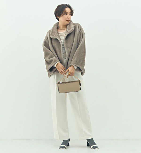 NOLLEY'S sophi「ECOPELフェイクファーショートコート」|その他|