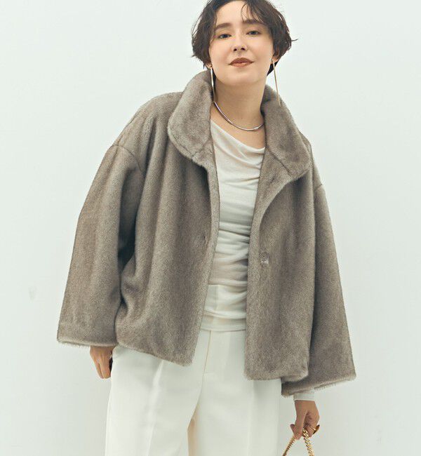 NOLLEY'S sophi「ECOPELフェイクファーショートコート」|その他|