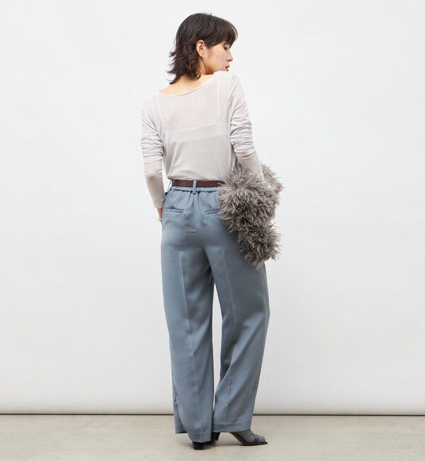 NOLLEY'S sophi「ウォッシャブルカシミヤシルクシアーラメドレープロンT」|Tシャツ・カットソー|