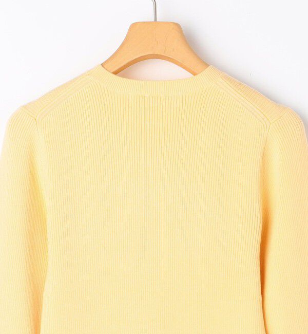 NOLLEY'S sophi「《アンサンブル対応》《手洗い可能》カシミヤ混リブUネックプルオーバー」|ニット・セーター|