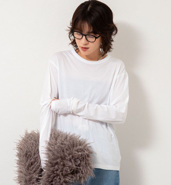 NOLLEY'S「ＭY STANDARD ウォッシャブルアルビニエアリータッチロンT」|Tシャツ・カットソー|