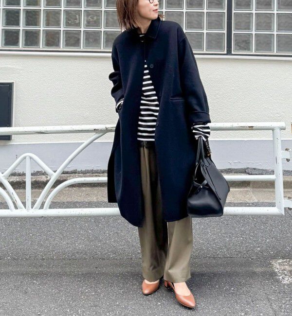 NOLLEY'S sophi「SUPER140リバーステンカラーコート」|ステンカラーコート|